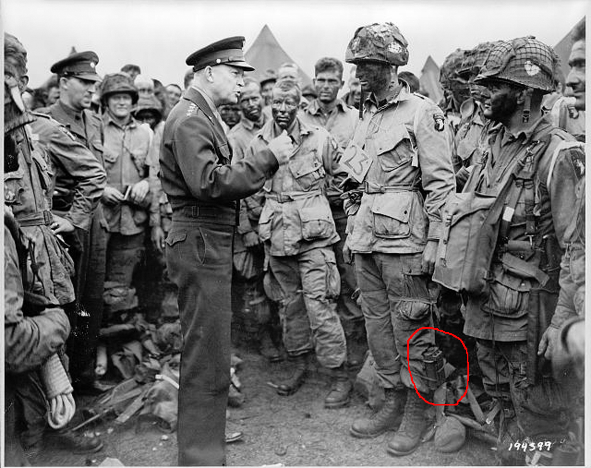 Ike with Paratrooper, D Day
